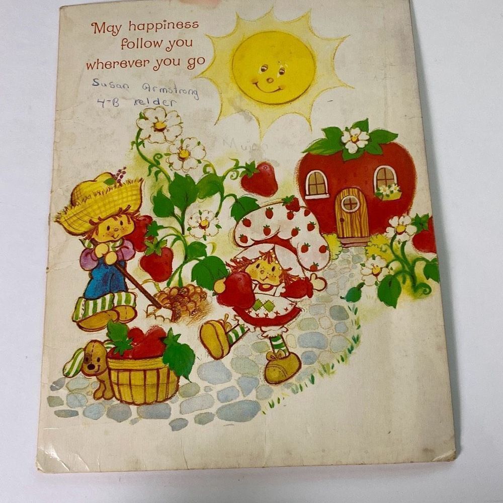 Lot of 6 Strawberry Shortcake pocket folders 1980 St Regis - Picture 9 of 16